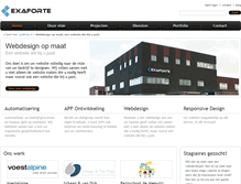 Tablet Screenshot of exaforte.nl